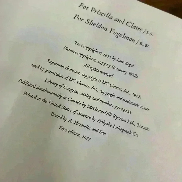 Tell Me a Trudy First Edition Signed 1977 by Lore Segal - Picture 4 of 12